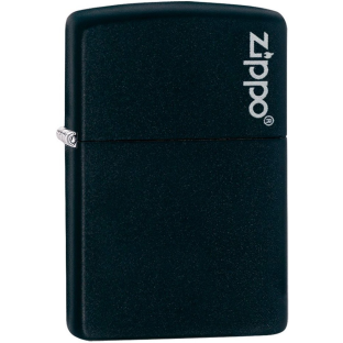 Запальничка ZIPPO 218ZL Classic Black Matte with Zippo Logo фото