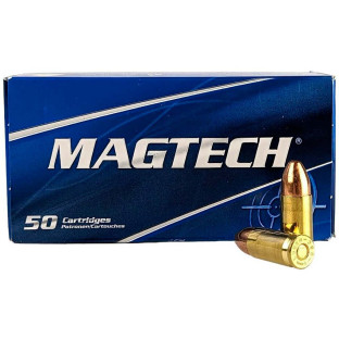 Патрон Magtech кал. 9 мм Luger (9х19) куля FMJ, маса 8 гр/124 гран фото