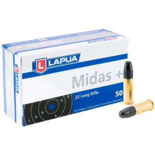 Патрон Lapua Midas+ кал. 22 LR куля LRN, маса 2.59 гр/40 гран фото