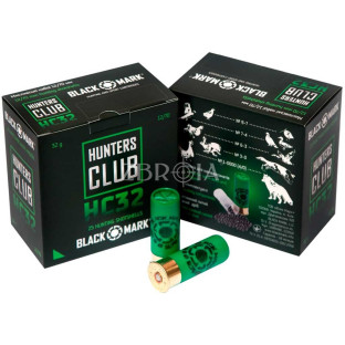 Патрон Black Mark Hunters Club 32 кал. 12/70 дріб №6, навіска 32 гр фото