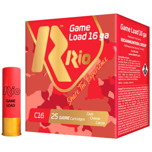 Патрон RIO Game Load C16 FW NEW кал. 16/70 дріб №7, навіска 28 гр фото