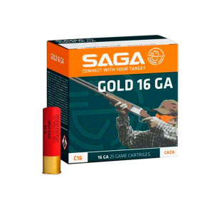 Патрон SAGA Gold Buck 9P кал. 16/70 картеч 3*3 наважка 34 г фото