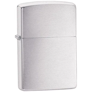 Запальничка Zippo 200 "Brush Fnish Chrome" фото