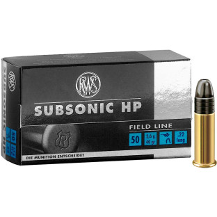 Патрон RWS Subsonic HP кал. 22 LR пуля BRsp, масса 2.6 гр/40 гран фото