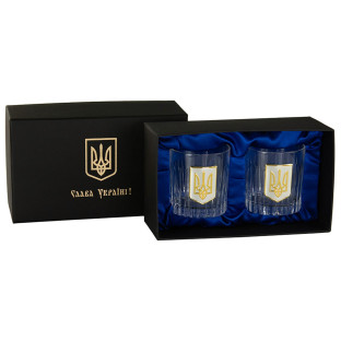 Набор стаканов для виски "ТРИЗУБ" Boss Crystal 2шт. (B2TRY2XG) фото