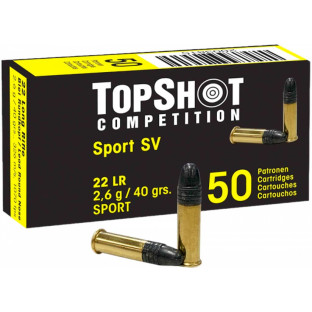 Патрон Sellier & Bellot TopShot Sport SV кал. 22 LR куля LRN, маса 2.59 гр/40 гран фото